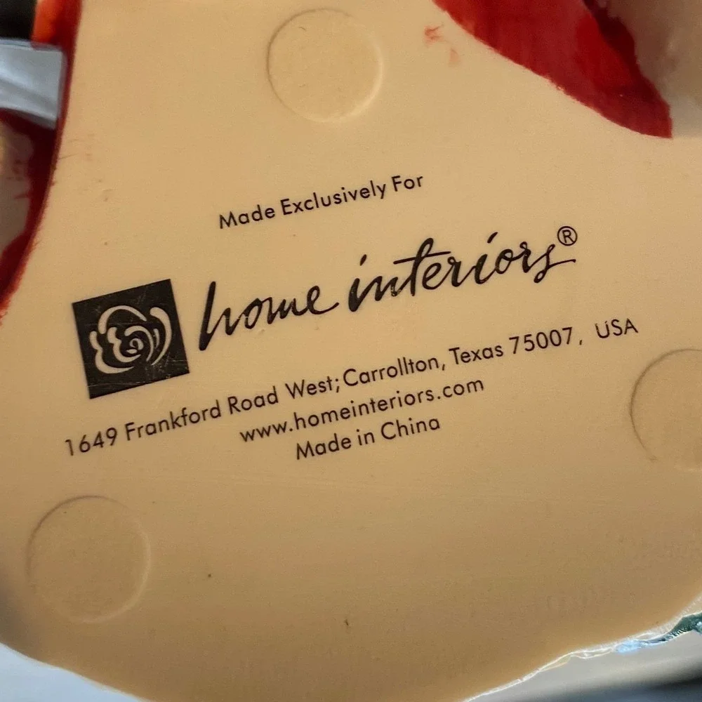 Home Interiors Santa Claus Figurine Stocking Holder, NEW, Christmas Decor